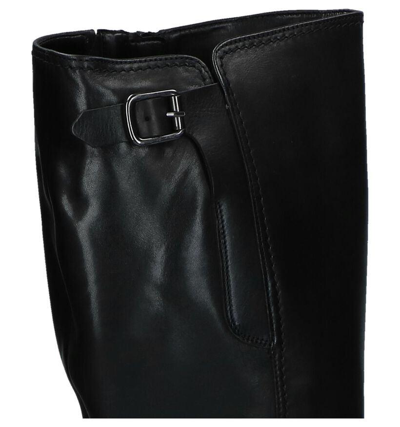 Gabor Comfort Zwarte Lange Laarzen in leer (231311)