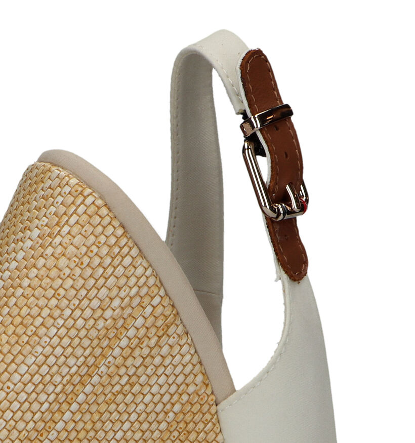 Tommy Hilfiger Iconic Elena Sling Back Wedge Sandales en Rouge pour femmes (336402)