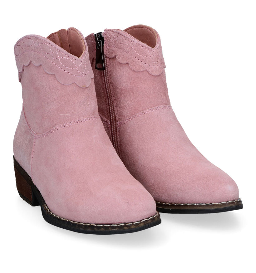 Milo & Mila Bottes courtes en Rose pour filles (319971)