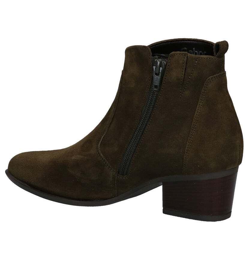 Gabor Beige Enkelllaarsjes in nubuck (282420)