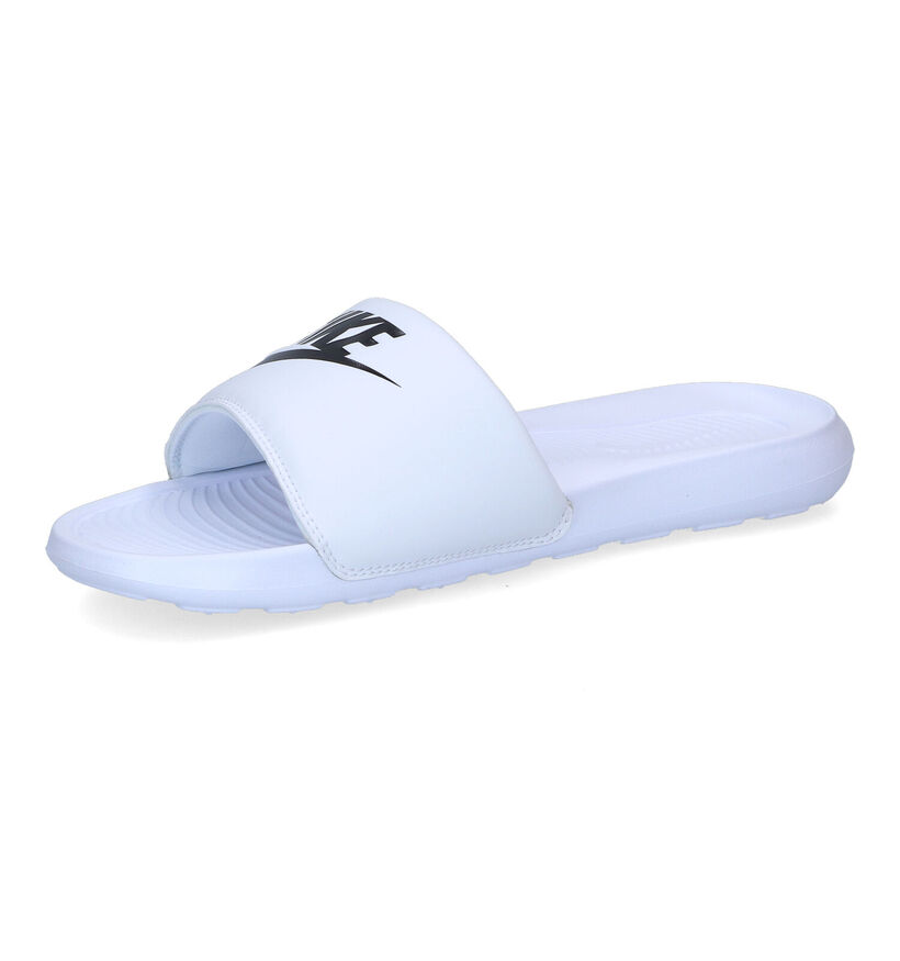 Nike Victori One Witte Badslippers in kunststof (302632)