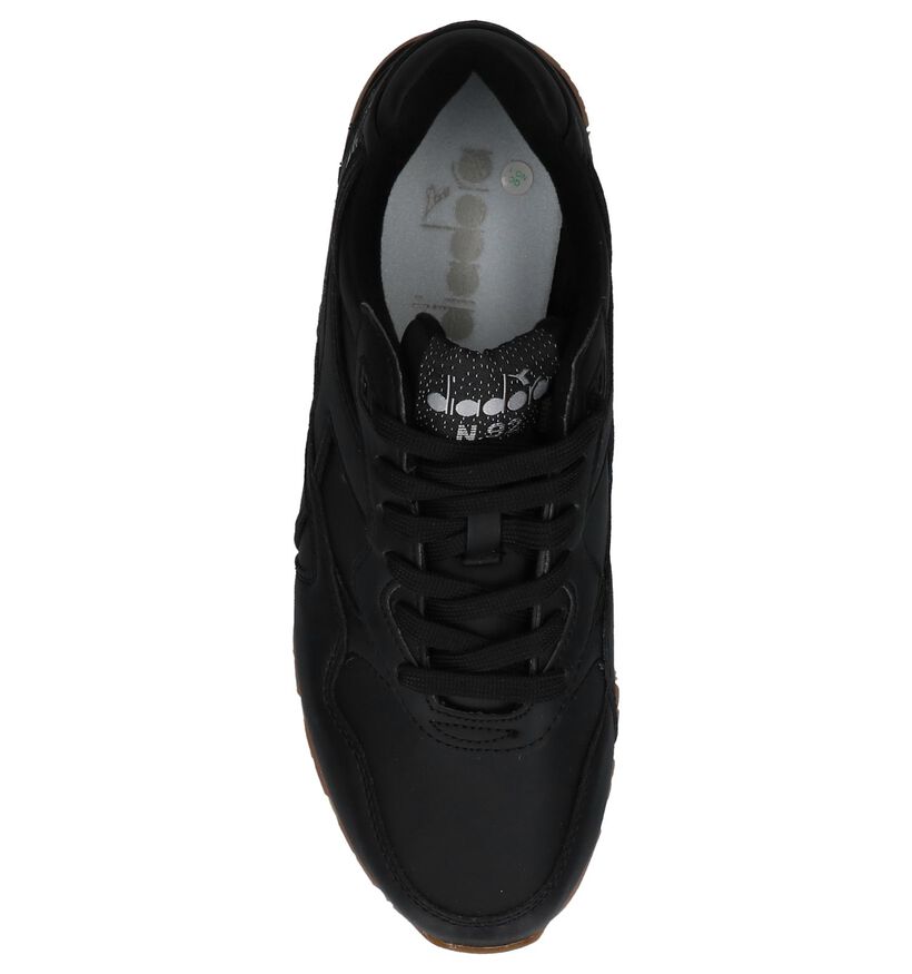 Diadora Zwarte Sneakers in imitatieleer (231085)