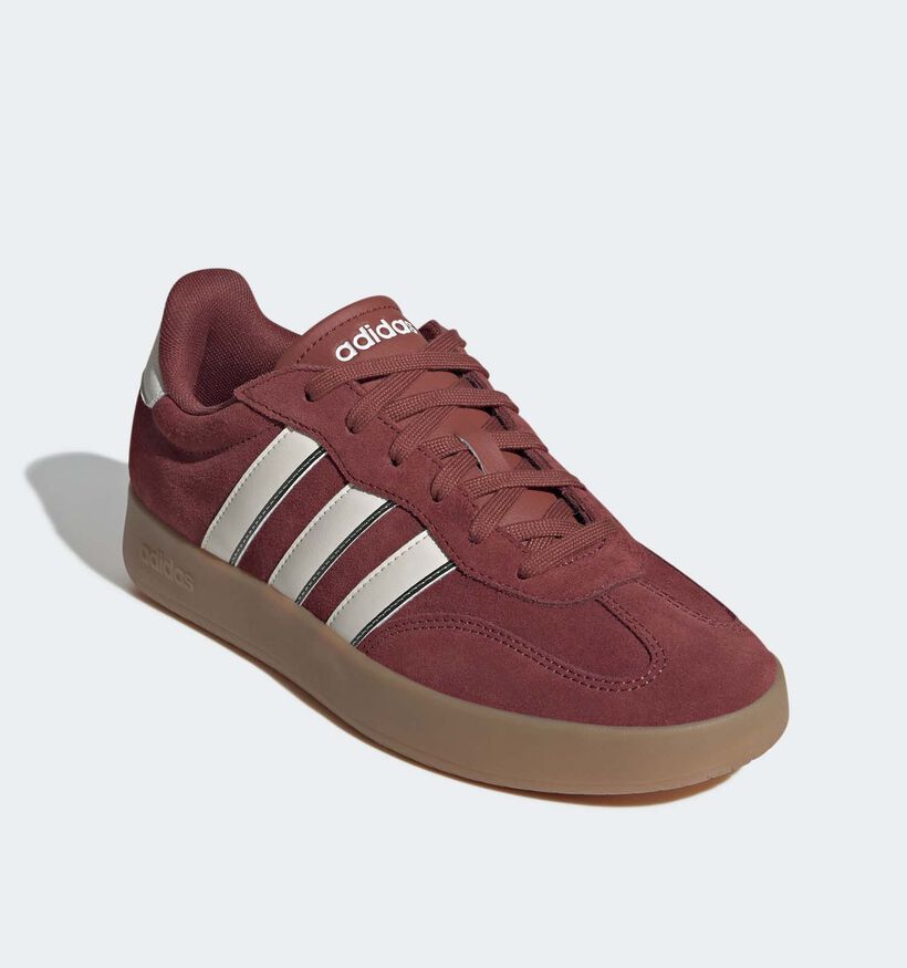adidas Barreda Baskets en Bordeaux pour hommes, garçons (350208) - pour semelles orthopédiques
