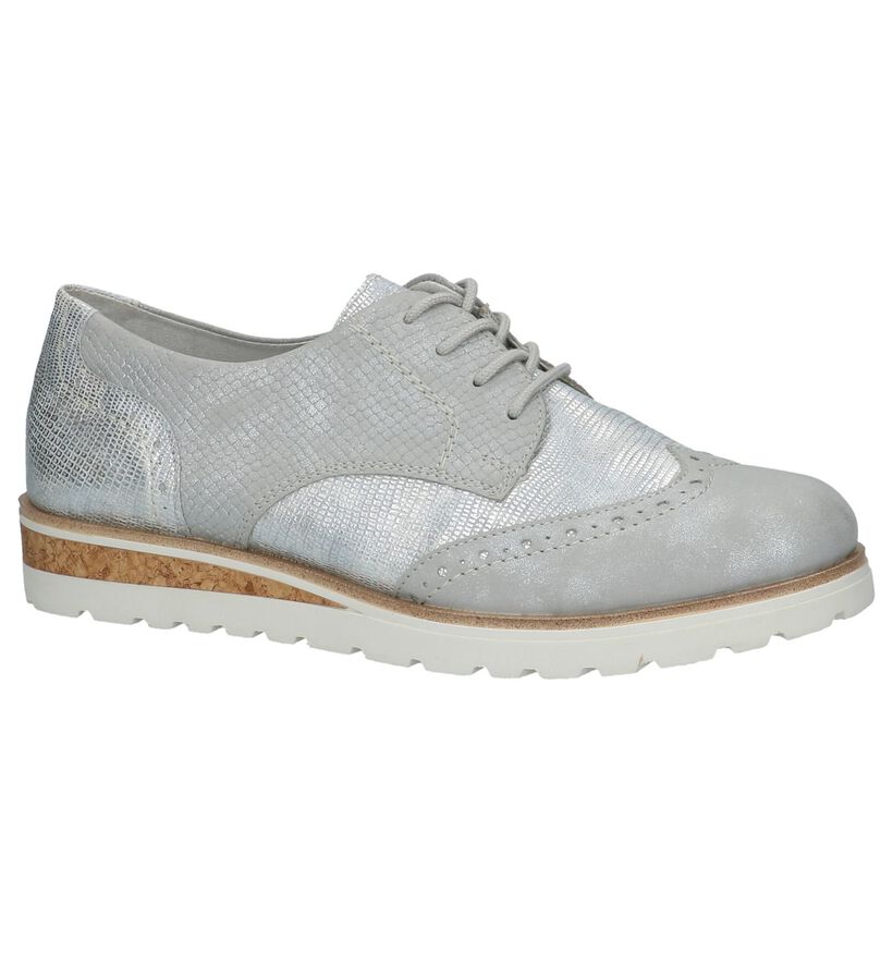 Remonte Chaussures à lacets en Argent en simili cuir (210087)