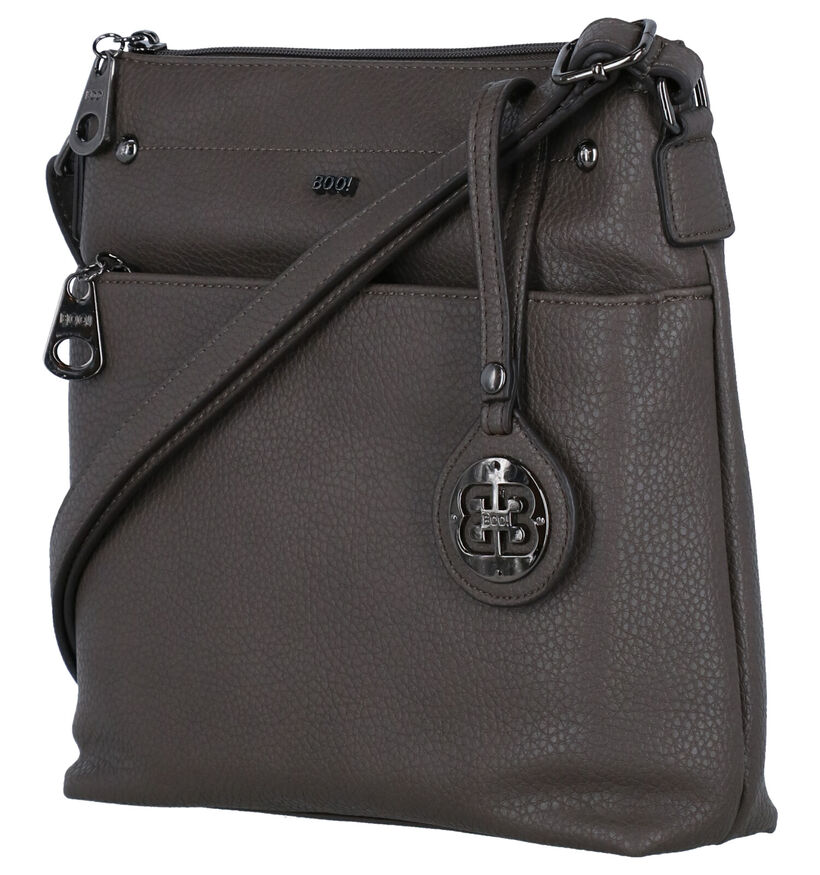 BOO! Salto Taupe Crossbody Tas in kunstleer (282519)