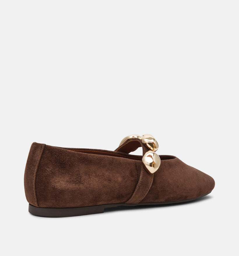 Steve Madden Poppin Donkerbruine Ballerina's voor dames (378152)