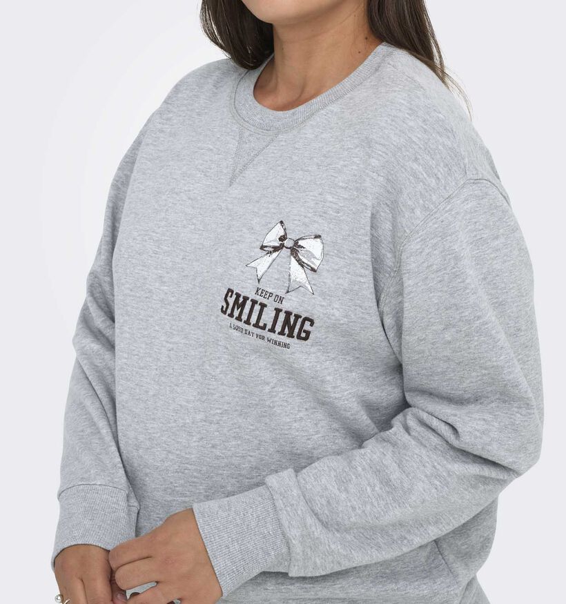 ONLY Carmakoma Iggy Sweatshirt en Gris pour femmes (371836)