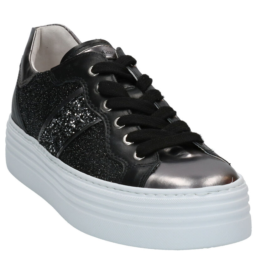 NeroGiardini Chaussures à lacets en Noir en cuir (270589)