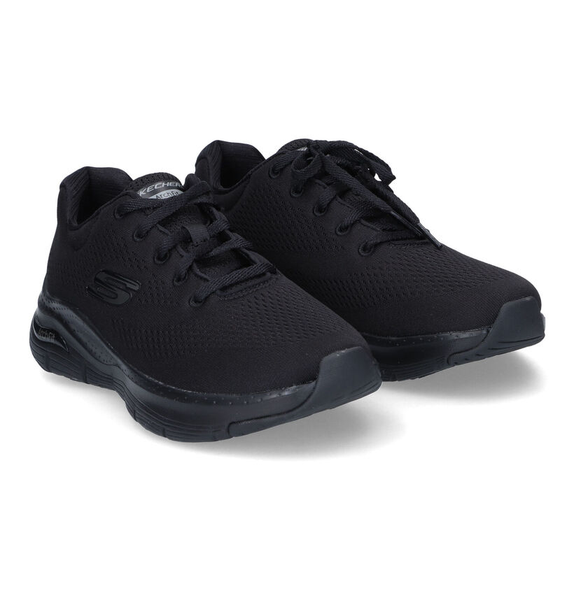 Skechers Arch Fit Big Appeal Baskets en Noir pour femmes (310636) - pour semelles orthopédiques