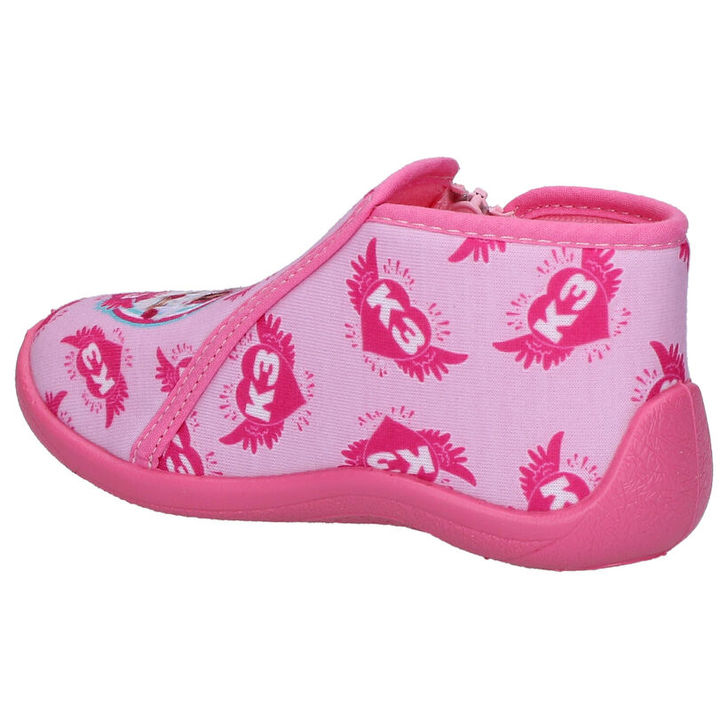 K3 Roze Pantoffels in stof (275766)