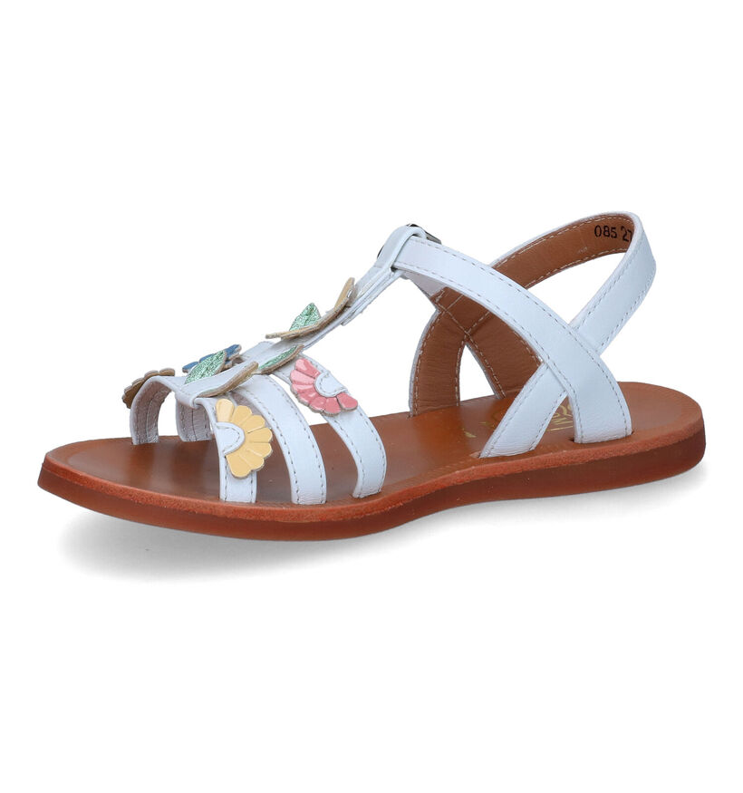 Pom d'Api Plagette Multi Daisy Cognac Sandalen voor meisjes (304780)