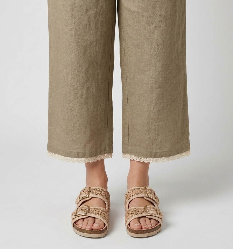 Scholl Noelle Beige Slippers voor dames (369824)