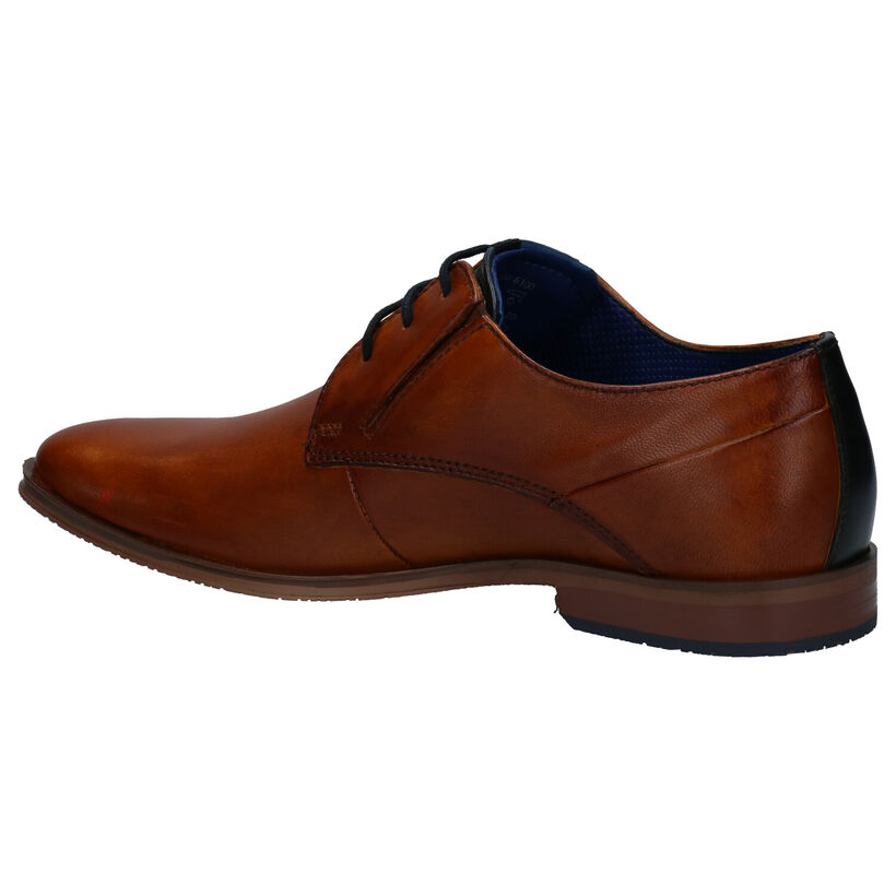 Bugatti Cognac Geklede Schoenen in leer (276782)