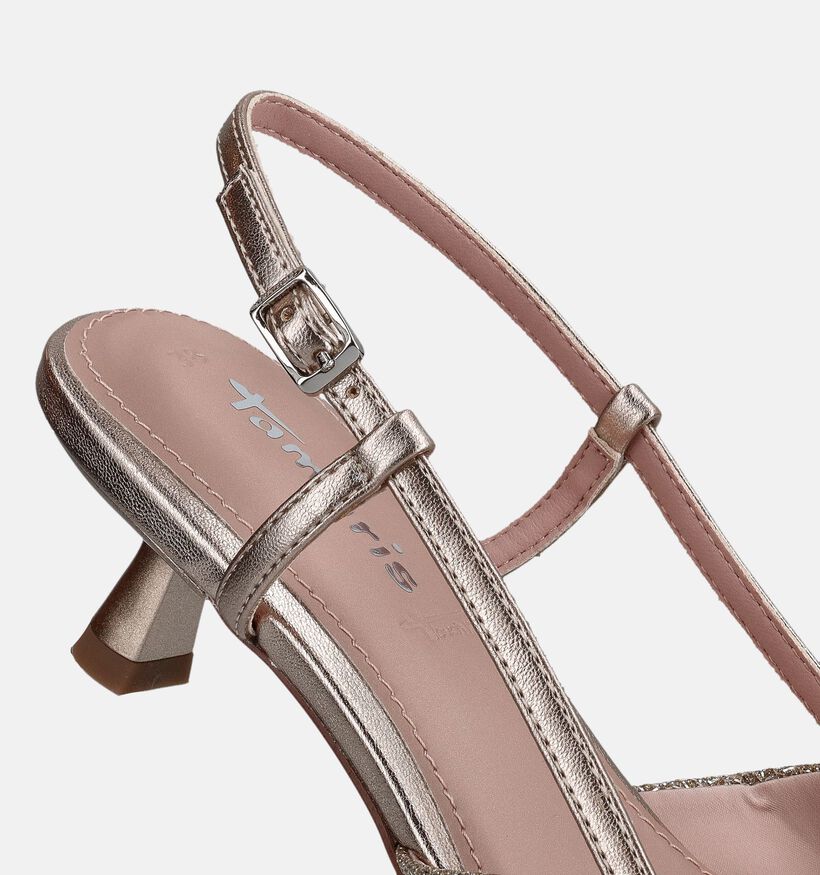 Tamaris Pearl Glam Escarpins slingback en Beige pour femmes (367686)