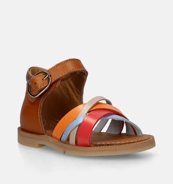 STONES and BONES Sandales Cognac/Rose