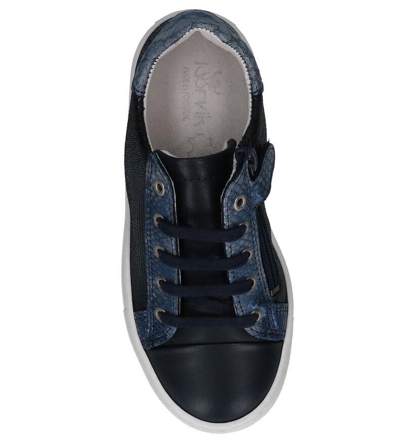 Nörvik Chaussures basses en Bleu foncé en cuir (214875)