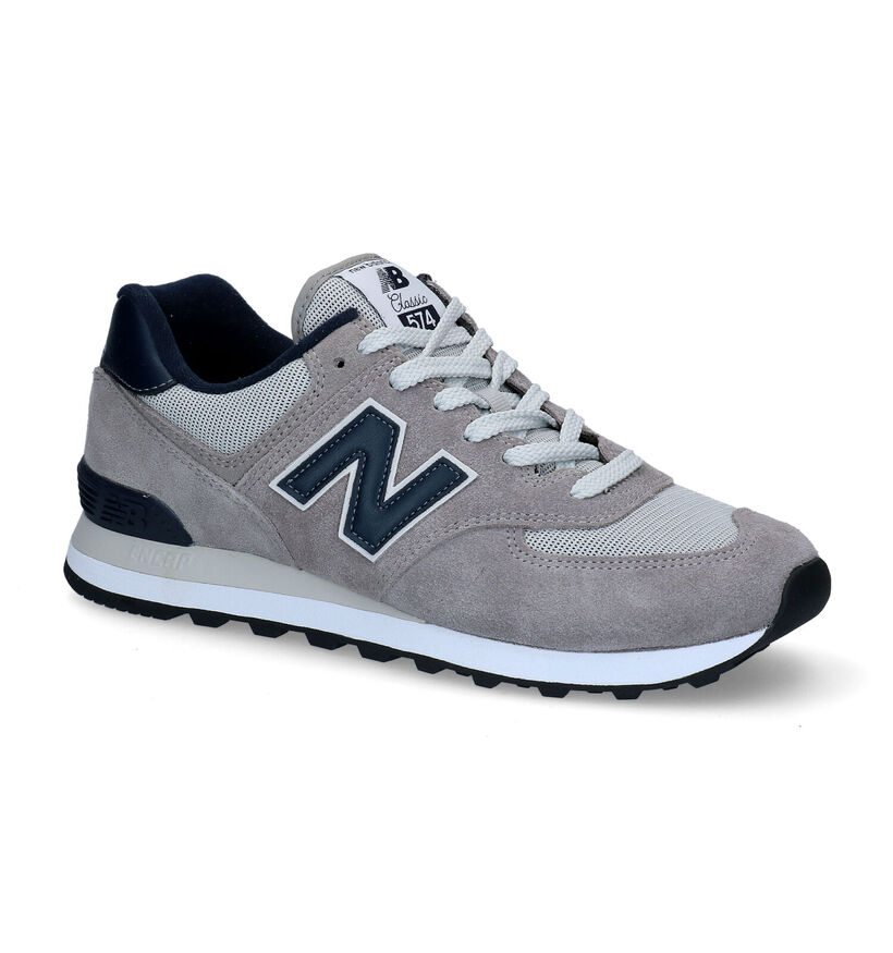 New Balance ML 574 Baskets basses en Gris pour hommes (353357) - pour semelles orthopédiques