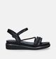 Tamaris Zwarte Sandalen Met Sleehak voor dames (338299)