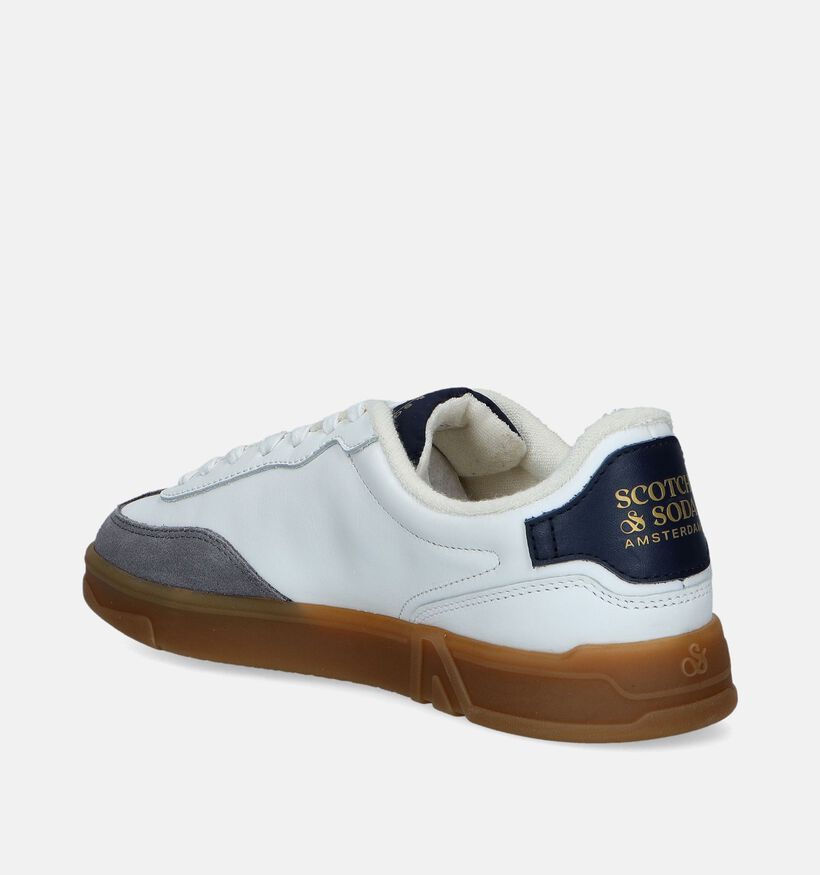 Scotch & Soda Slim Chaussures à lacets en Blanc pour hommes (345456) - pour semelles orthopédiques