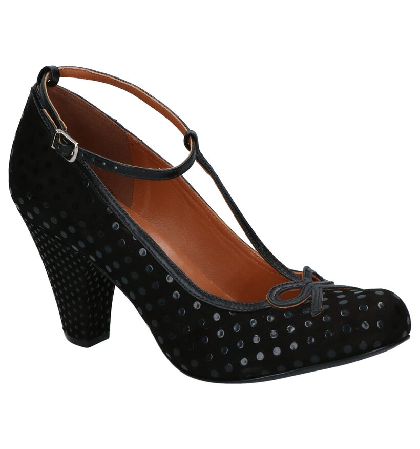 Cristófoli Zwarte Pumps in nubuck (261406)