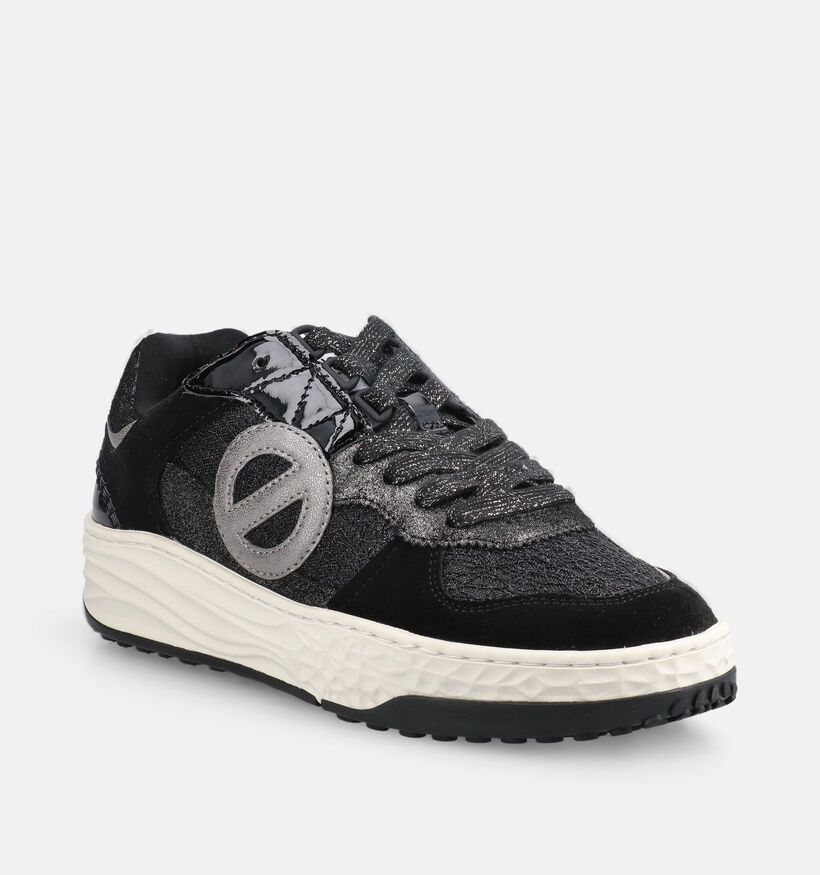 No Name Tyler Court Zwarte Sneakers voor dames (380990) - geschikt voor steunzolen