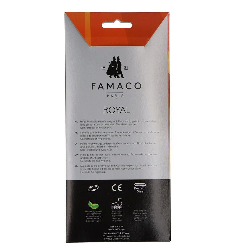Famaco Royal Kids Lederen inlegzool voor jongens, meisjes (208534)