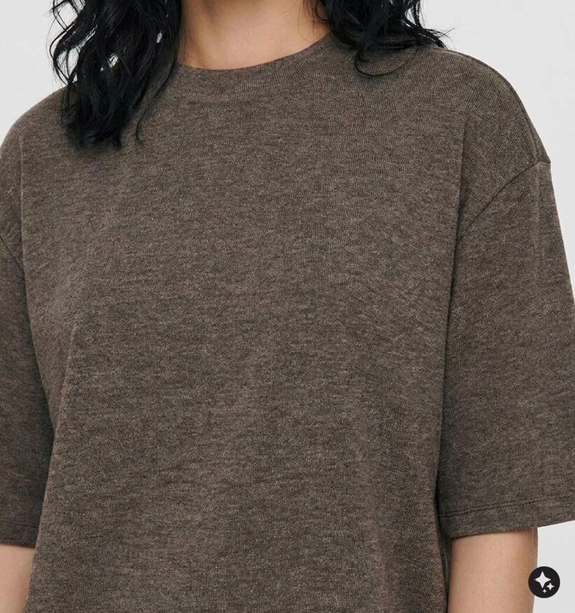 JDY Vita Life Donkerbruine T-shirt voor dames (378300)