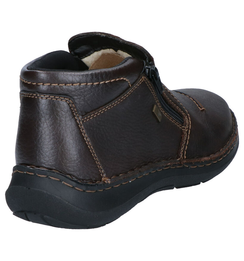 Rieker Chaussures hautes en Brun foncé en cuir (297839)