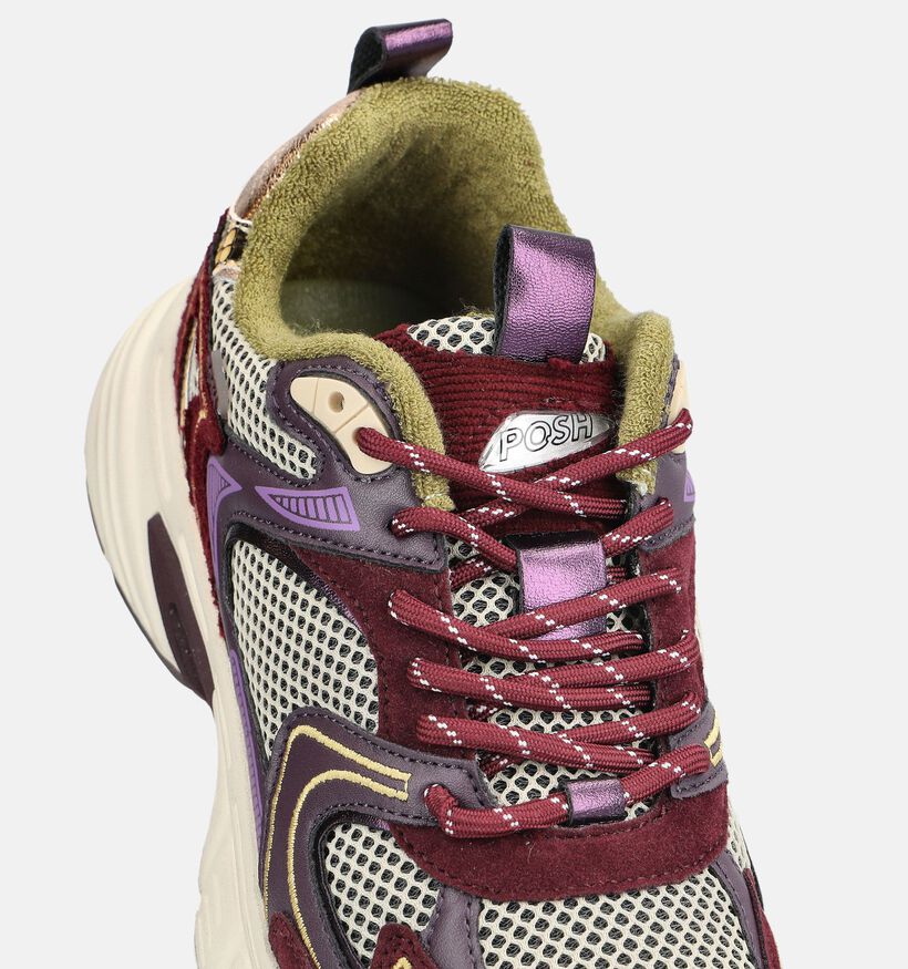 Posh by Poelman Rode/Multi Sneakers voor dames (378632) - geschikt voor steunzolen