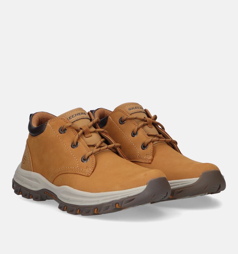 Skechers Knowlson Ramhurst Relaxed Fit Bottines en Naturel pour hommes (327874)