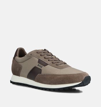BOSS Sneakers Wit/Bruin