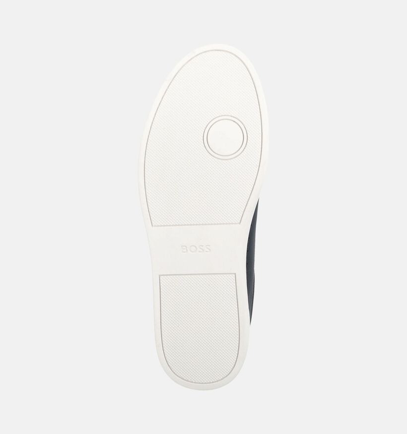 BOSS Kieran Tenn  Chaussures plates en Bleu fonc&eacute; pour hommes (375717) - pour semelles orthop&eacute;diques