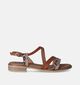 NeroGiardini Sandales plates en Marron pour femmes (359301)