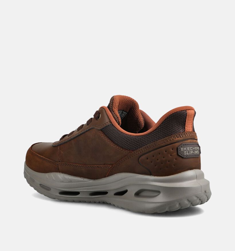 Skechers Arch Fit Orvan Moxley Bruine Sneakers voor heren (376895) - geschikt voor steunzolen