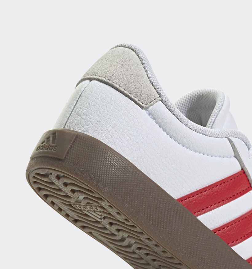adidas VL Court 3.0 Baskets en Blanc pour filles, garçons (366040) - pour semelles orthopédiques