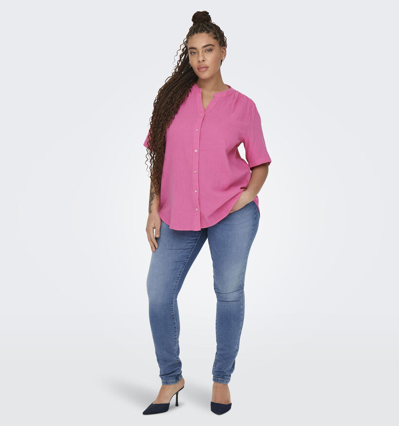 ONLY Carmakoma Thyra Roze Blouse voor dames (342931)