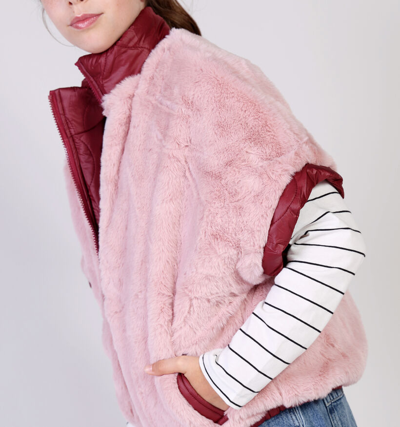 Little David Bordeaux/Roze Bodywarmer voor meisjes (366526)
