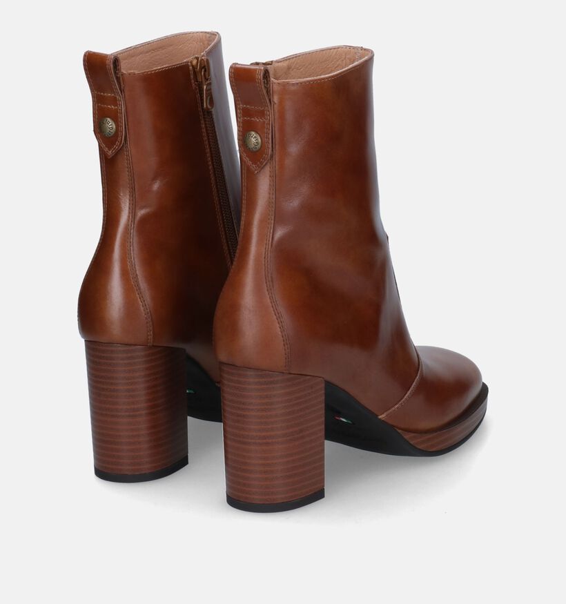 NeroGiardini Bottines à talons en Cognac pour femmes (316043)