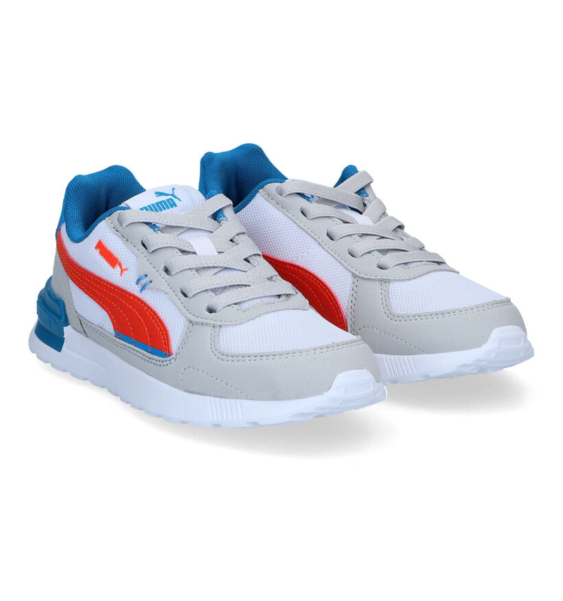 Puma Graviton Grijze Sneakers voor jongens (307184) - geschikt voor steunzolen