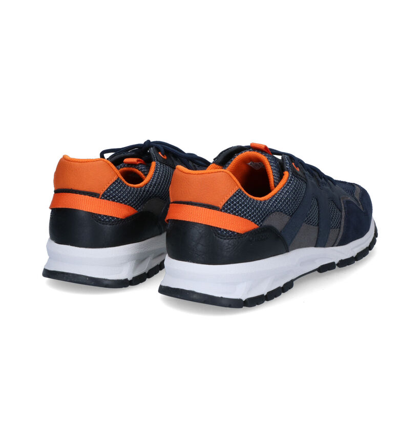 Geox Delray Chaussures à lacets en Bleu en simili cuir (312969)