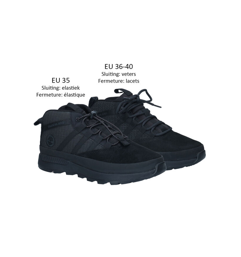 Timberland Euro Tracker Super OX Bottines en Noir pour garçons (313043) - pour semelles orthopédiques