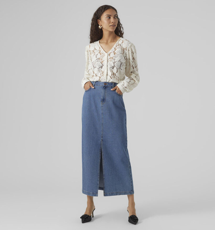 Vero Moda Just Jupe en jeans en Bleu pour femmes (335338)