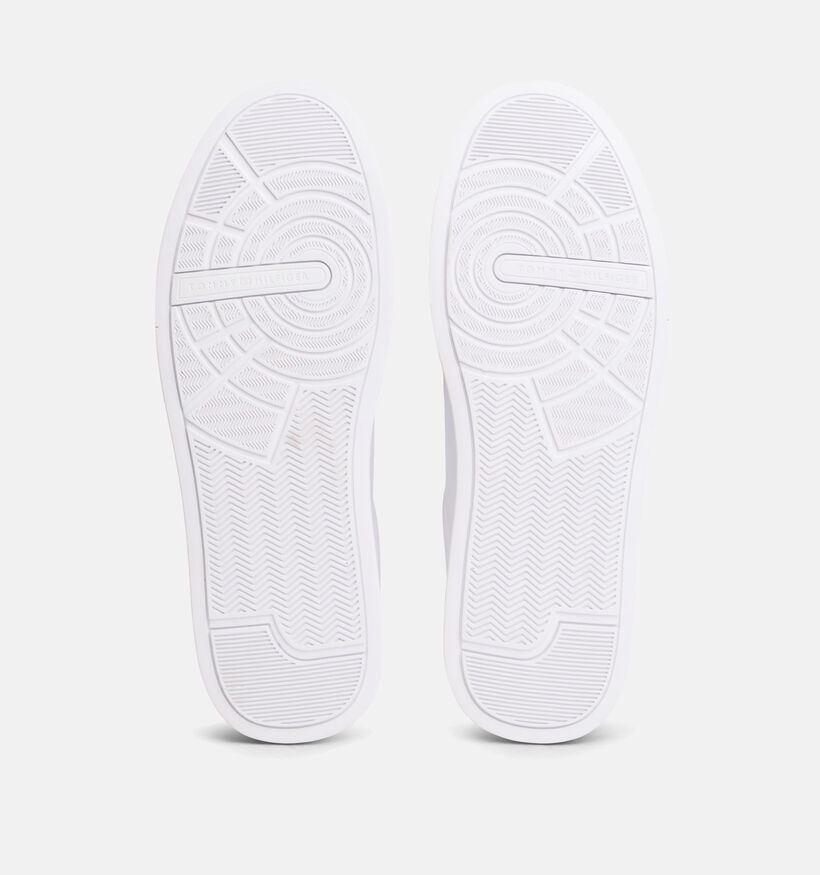Tommy Hilfiger Court Leather Chaussures &agrave; lacets en Blanc pour hommes (374909) - pour semelles orthop&eacute;diques