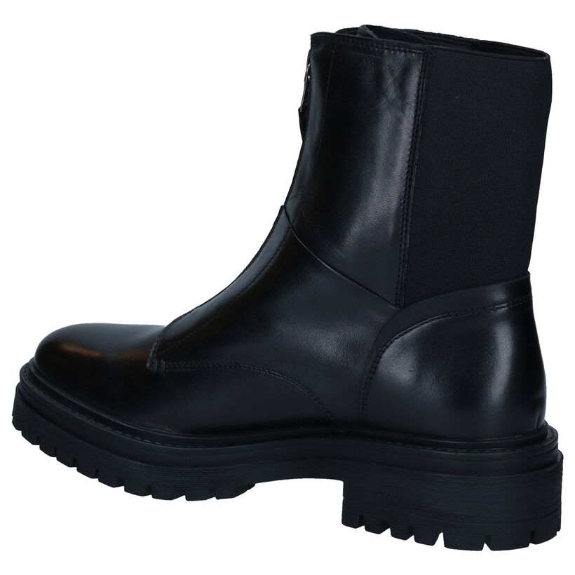 Geox Iridea Zwarte Boots in leer (294023)