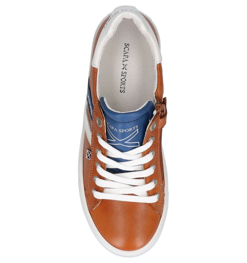 Witte Lage Schoenen Scapa in leer (247294)