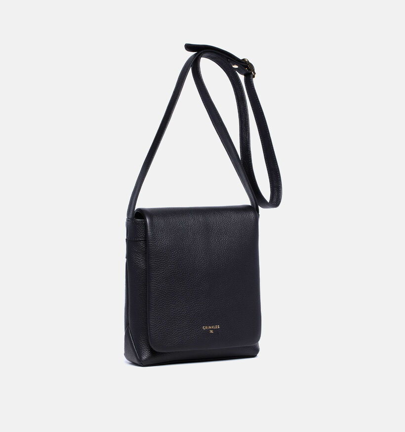 Crinkles Sac porté croisé en Noir pour femmes (365735)