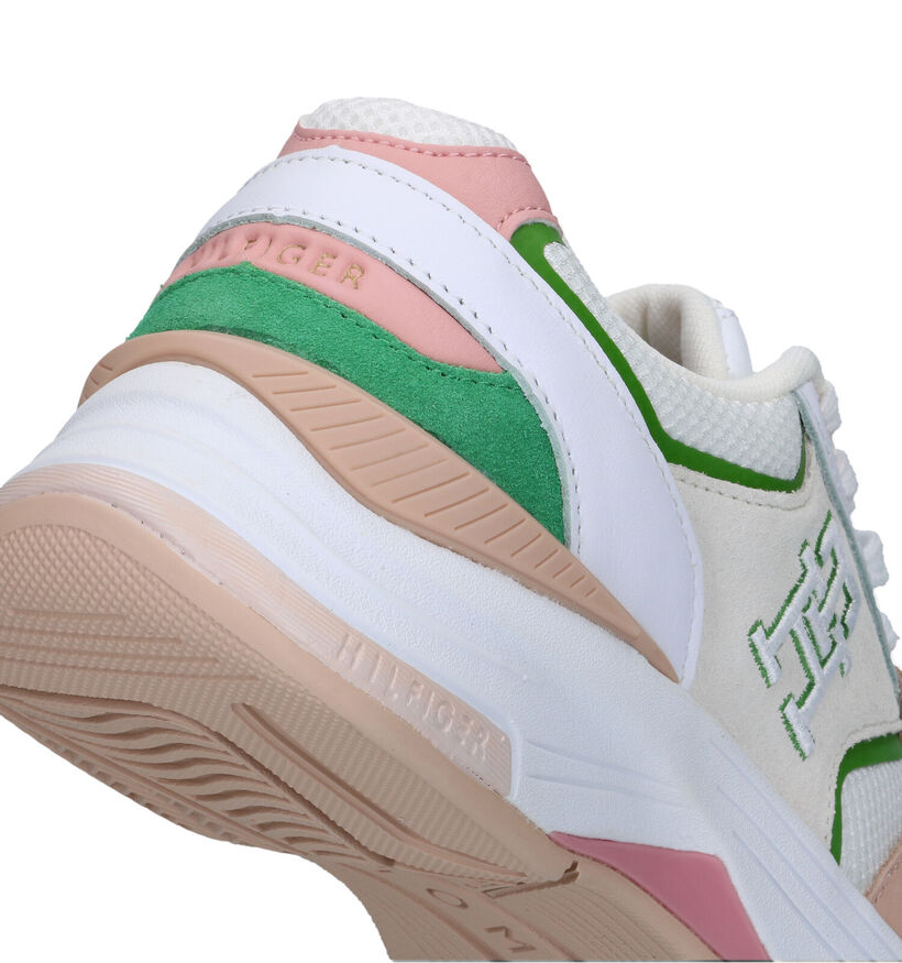 Tommy Hilfiger Modern Prep Runner Witte Sneakers voor dames (320995) - geschikt voor steunzolen