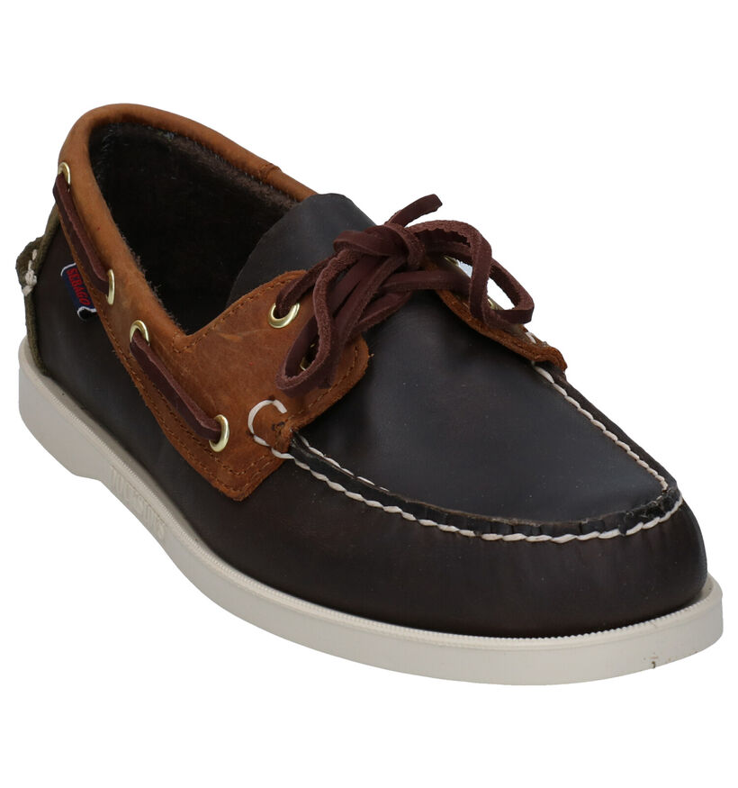 Sebago Dockside Chaussures bateau en Marron en cuir (287483)