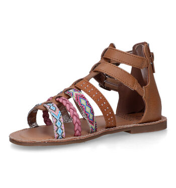SJ Sandales Cognac