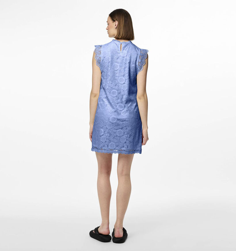 Pieces Olline Blauwe Kanten jurk voor dames (335609)
